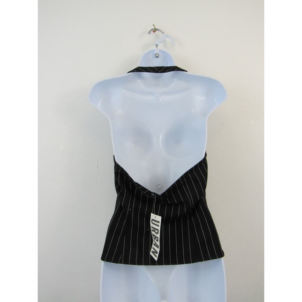 NWT Urban Outfitters Med Silence + Noise Aliyah Stripe Halter Top *small flaw* - Picture 7 of 9
